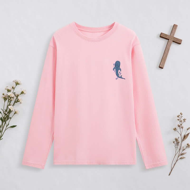 Christianartworkshop Deep Waters Isaiah 43:2 Ocean Graphic Long-Sleeve T-Shirt - image 27