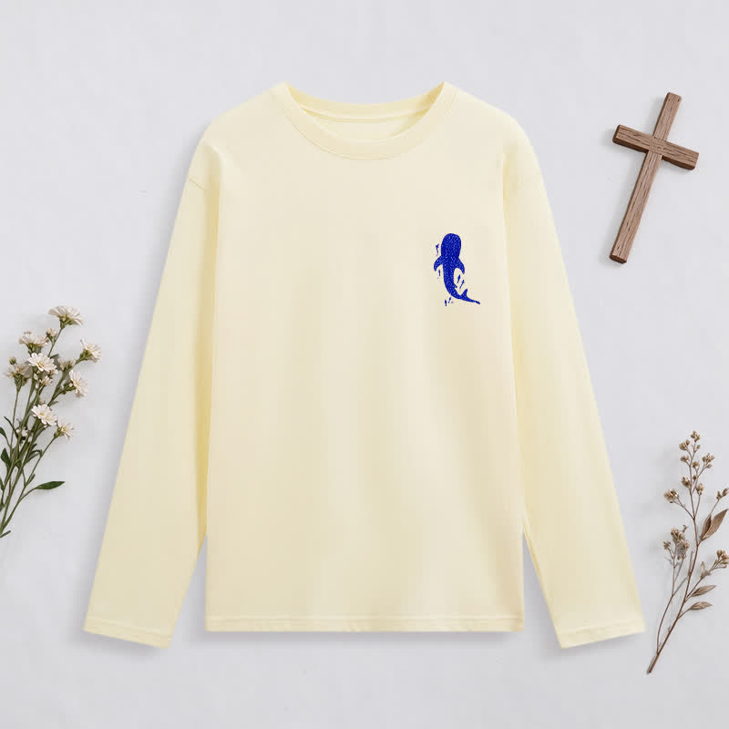 Christianartworkshop Deep Waters Isaiah 43:2 Ocean Graphic Long-Sleeve T-Shirt - image 10