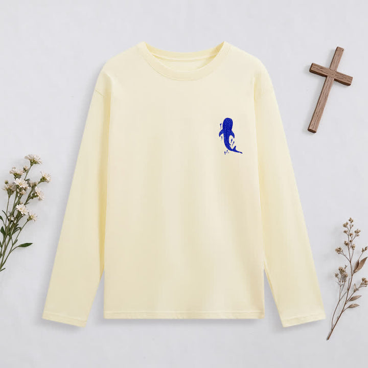 Christianartworkshop Deep Waters Isaiah 43:2 Ocean Graphic Long-Sleeve T-Shirt - image 10