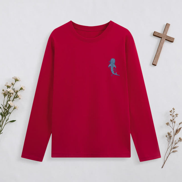 Christianartworkshop Deep Waters Isaiah 43:2 Ocean Graphic Long-Sleeve T-Shirt - image 36