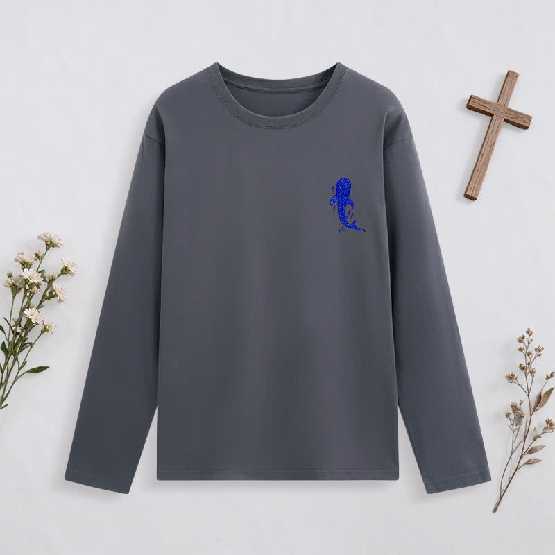 Christianartworkshop Deep Waters Isaiah 43:2 Ocean Graphic Long-Sleeve T-Shirt - image 14