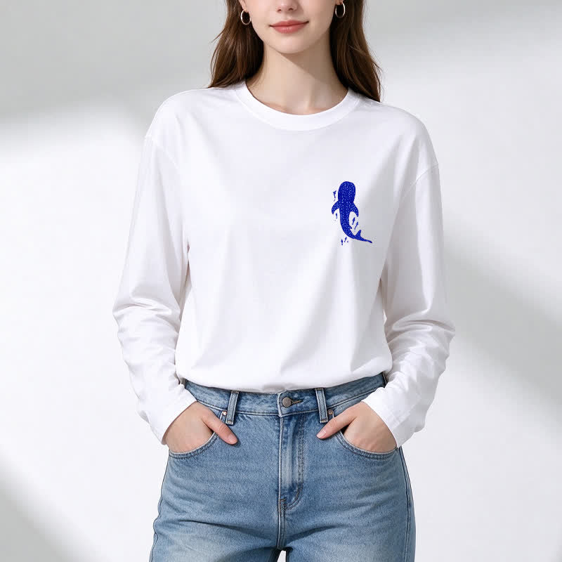 Christianartworkshop Deep Waters Isaiah 43:2 Ocean Graphic Long-Sleeve T-Shirt - image 7