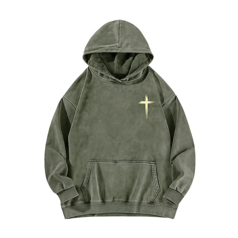 Christianartworkshop Fear Not Crown Portrait Street Washed Hoodie - image 11
