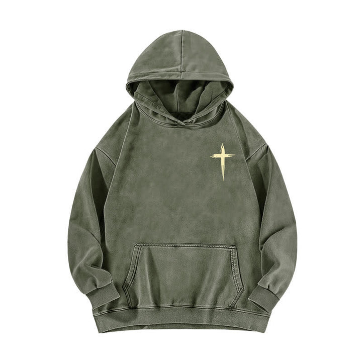 Christianartworkshop Fear Not Crown Portrait Street Washed Hoodie - image 11
