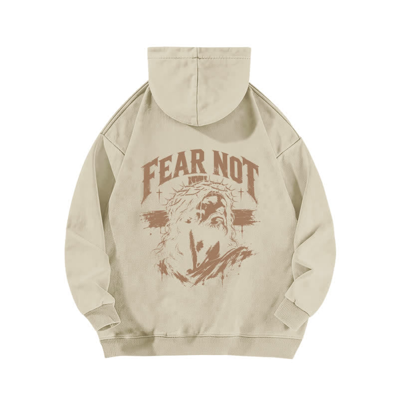 Christianartworkshop Fear Not Crown Portrait Street Washed Hoodie - image 4