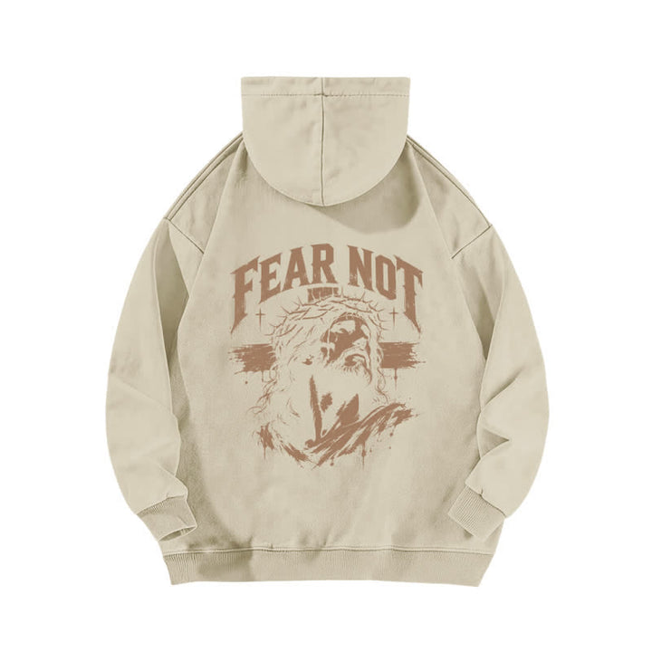 Christianartworkshop Fear Not Crown Portrait Street Washed Hoodie - image 4