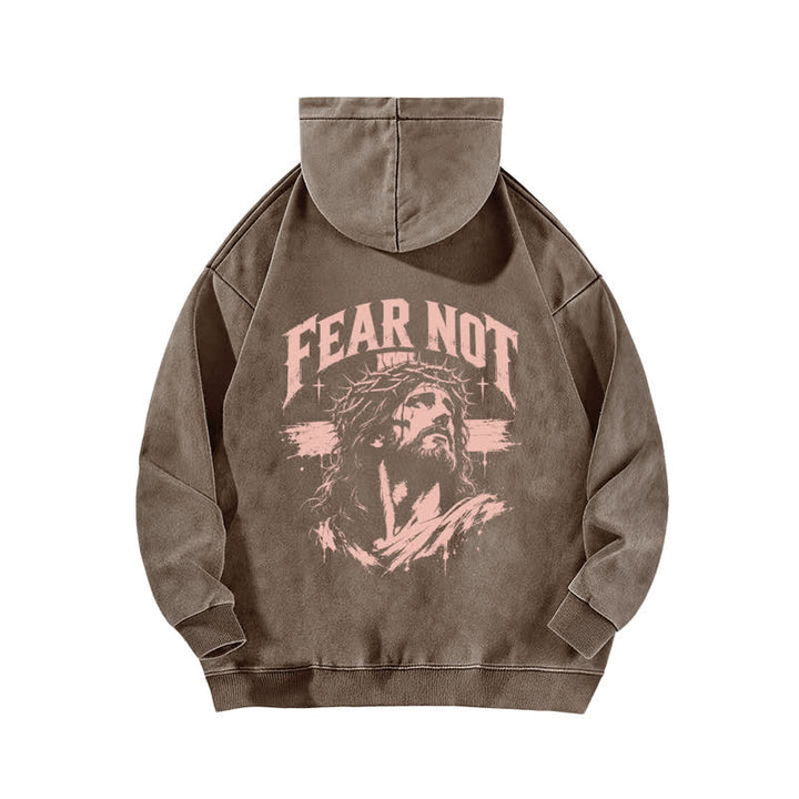 Christianartworkshop Fear Not Crown Portrait Street Washed Hoodie - image 13