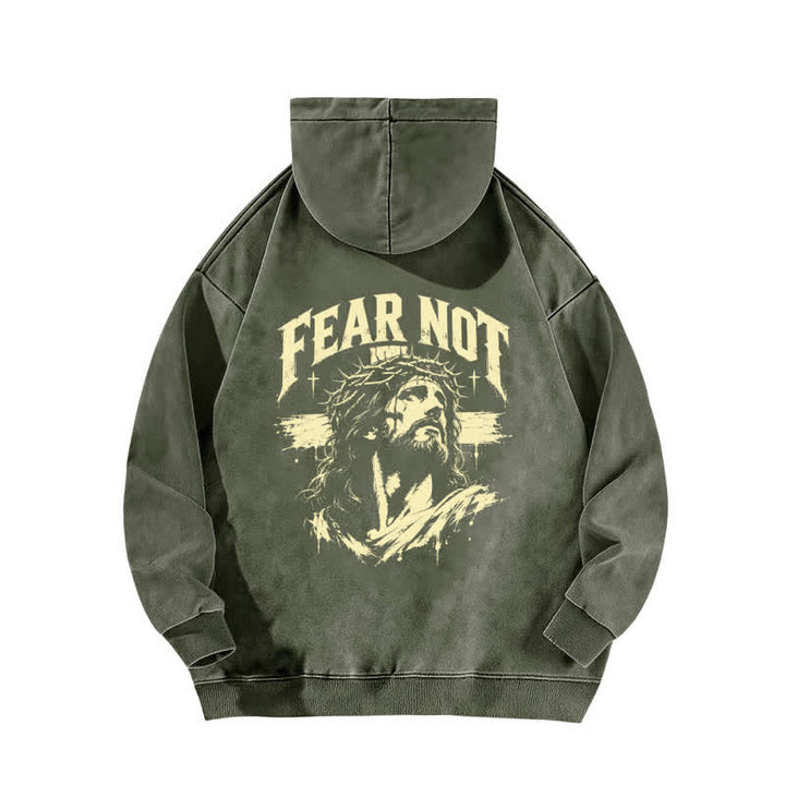 Christianartworkshop Fear Not Crown Portrait Street Washed Hoodie - image 10