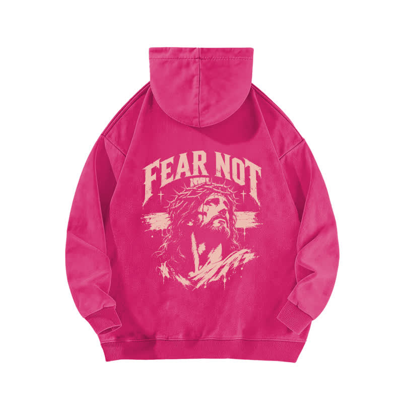 Christianartworkshop Fear Not Crown Portrait Street Washed Hoodie - image 16