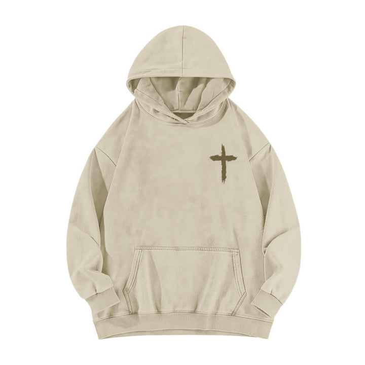 Christianartworkshop I Walk With God Cross Graphic Washed Hoodie - image 5