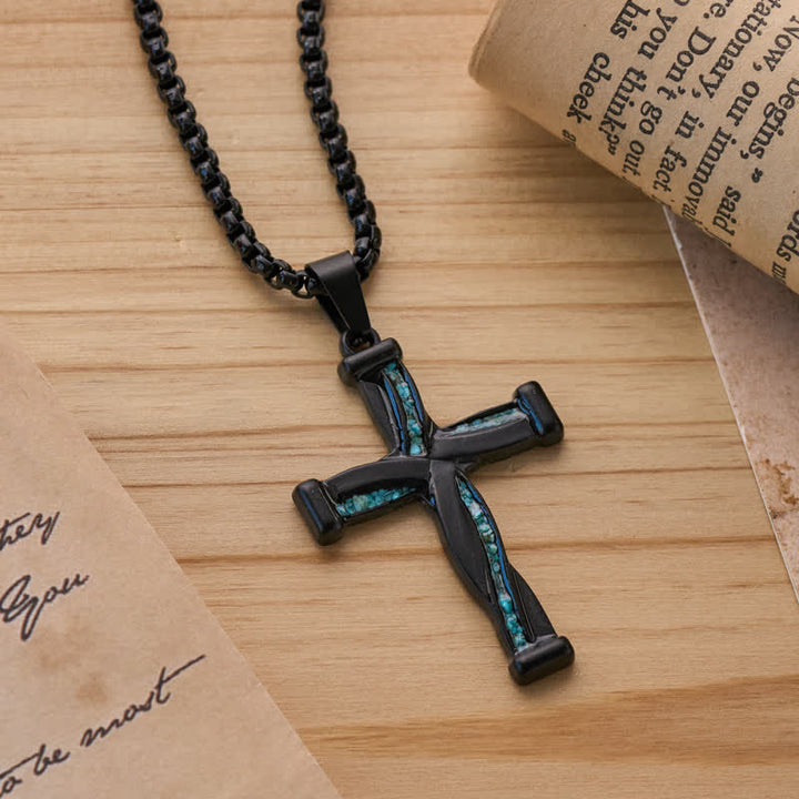 FREE Today: Curved Intertwined Zinc Alloy Cross Pendant: Symbol of Timeless Sacred Unity - image 3