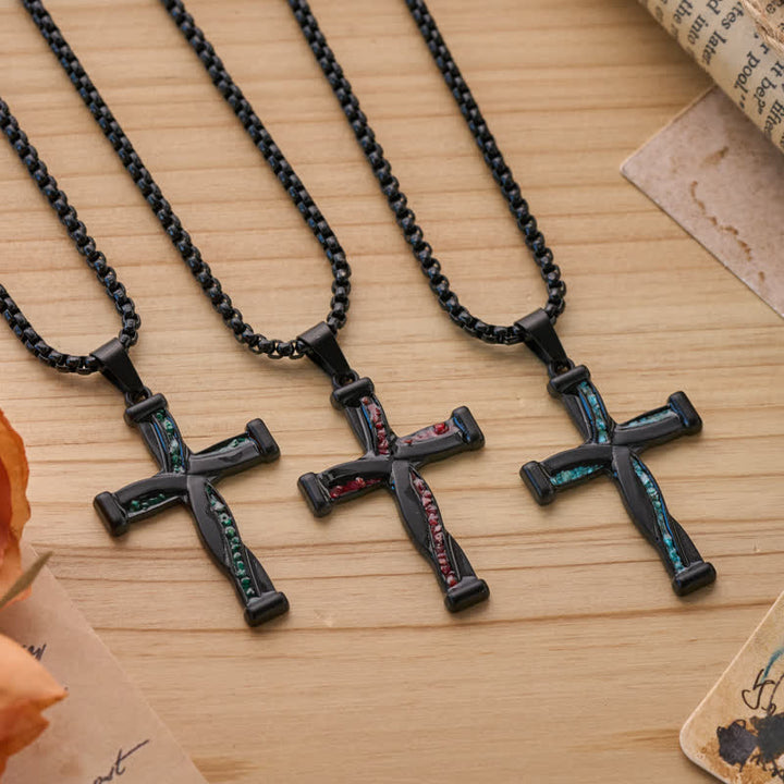 Christianartworkshop Curved Intertwined Zinc Alloy Cross Pendant: Symbol of Timeless Sacred Unity - image 1