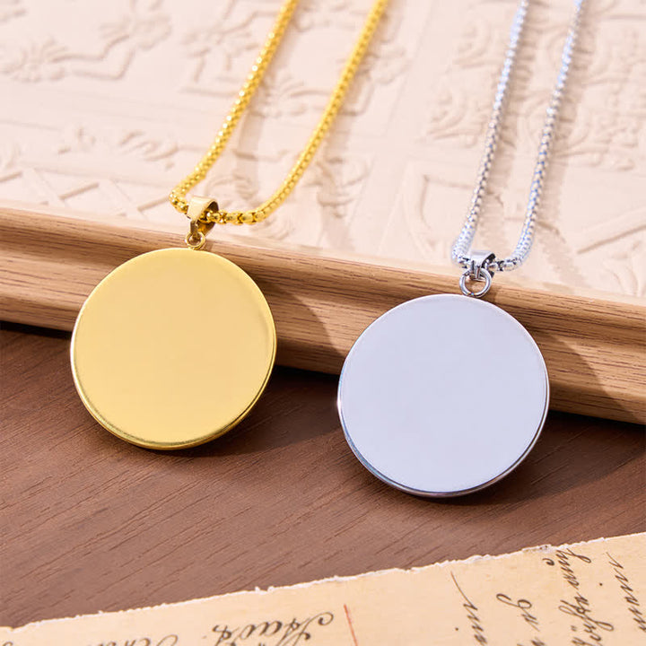 Christianartworkshop Scripture 2D Flat Armor of God Stainless Steel Medallion Necklace - image 5