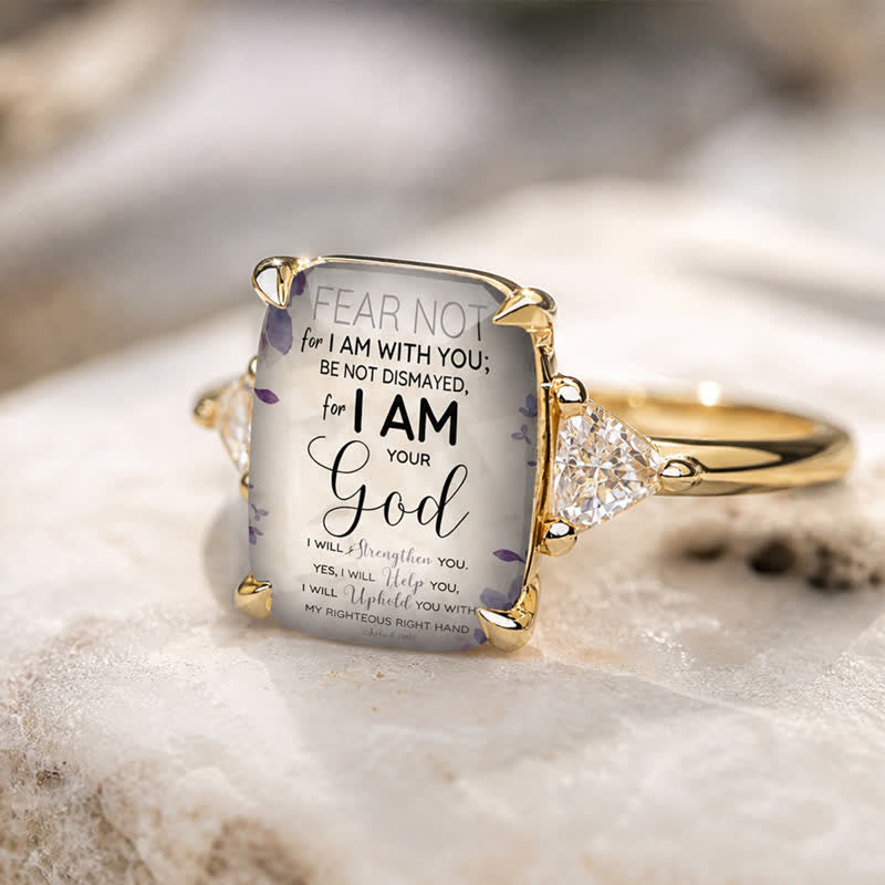 FREE Today: I Am Your God Faith Quote Copper Ring: Reminder of Boundless Saving Grace - image 3