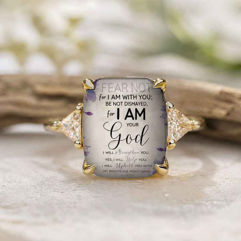 FREE Today: I Am Your God Faith Quote Copper Ring: Reminder of Boundless Saving Grace - image 1