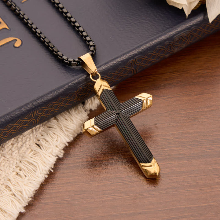 FREE Today: Linear Engraved Titanium Cross Pendant: Keepsake of Sincere Devoted Remembrance - image 7