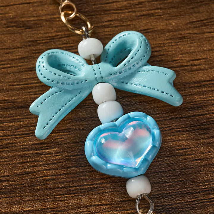Christianartworkshop Pearl Bow Rhinestone Cross Zinc Alloy Car Pendant - image 16