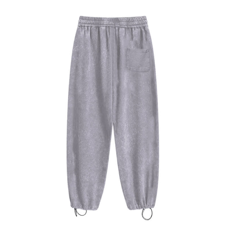 Christianartworkshop Walk By Faith Gothic Cross Black Washed Sweatpants - image 13