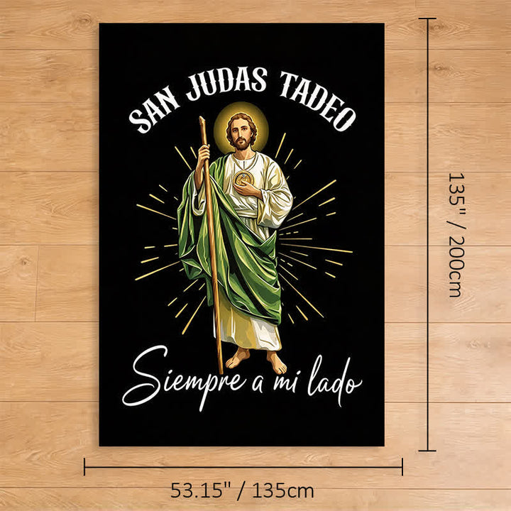 Christianartworkshop Radiant San Judas Tadeo Polyester Blanket: Token of Hopeful Intercession - 53.15''*78.74''/135*200cm - image 9