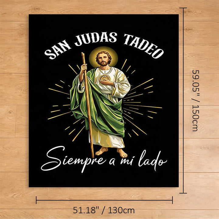 Christianartworkshop Radiant San Judas Tadeo Polyester Blanket: Token of Hopeful Intercession - 51.18''*59.06''/130*150cm - image 8