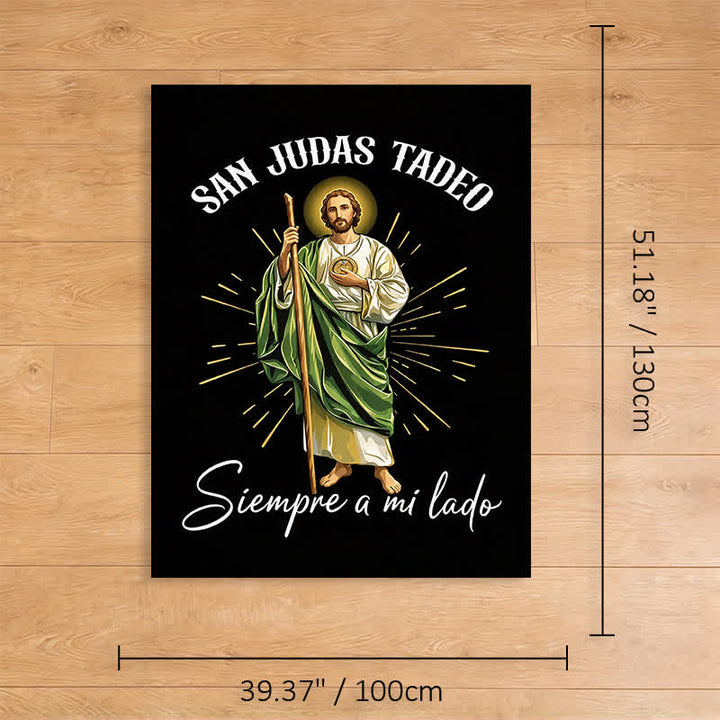 Christianartworkshop Radiant San Judas Tadeo Polyester Blanket: Token of Hopeful Intercession - 39.37''*51.18''/100*130cm - image 7