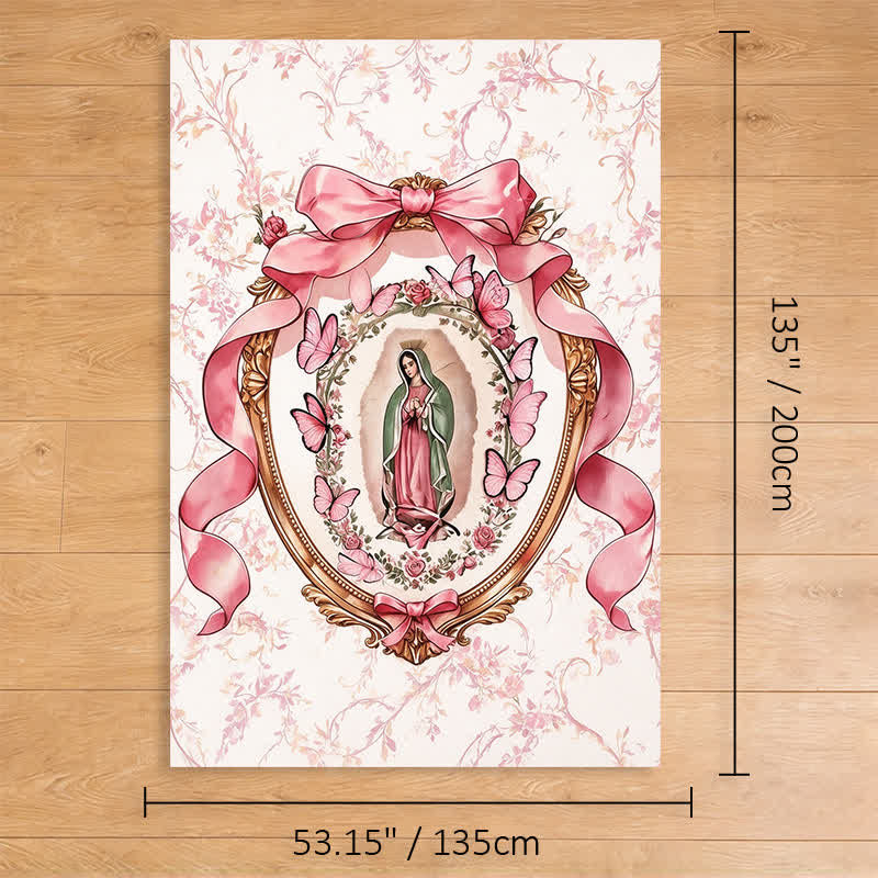 Christianartworkshop Soft Pastel Our Lady of Guadalupe Polyester Blanket - 53.15''*78.74''/135*200cm - image 9