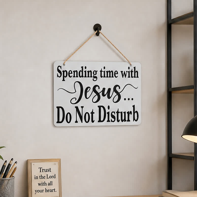 Christianartworkshop Vintage Script Prayer Metal Wall Sign: Beacon of Abiding Divine Comfort - image 1