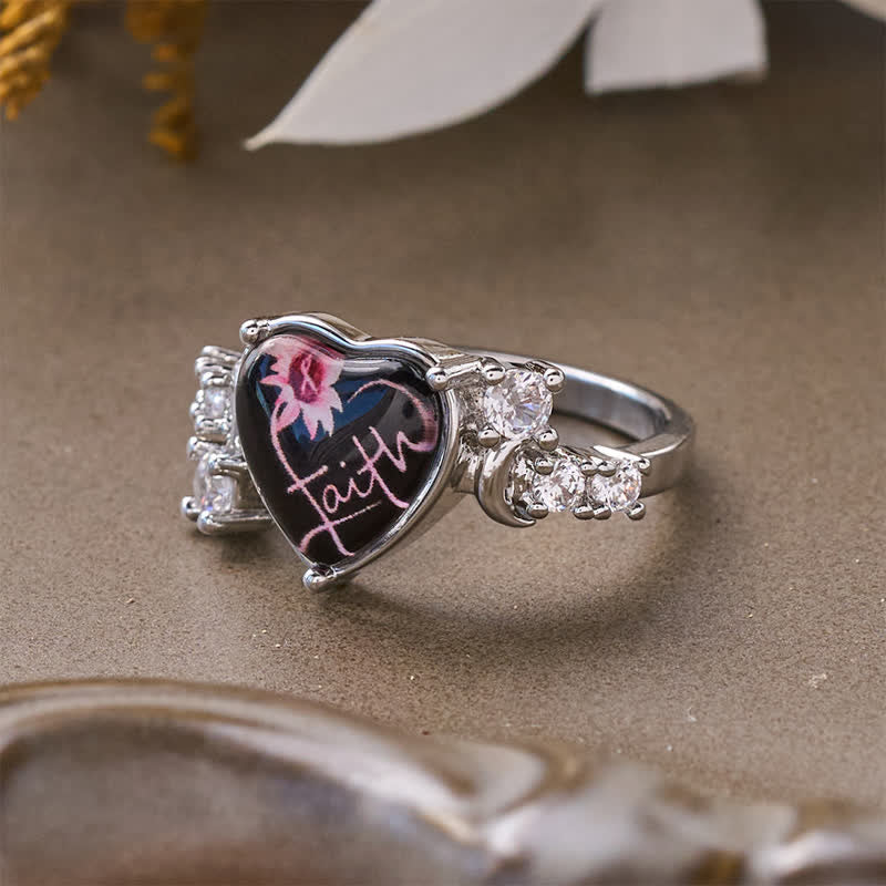 Christianartworkshop Timeless Faith Heart Copper Signet Ring: Sign of Secure Heavenly Comfort - image 4