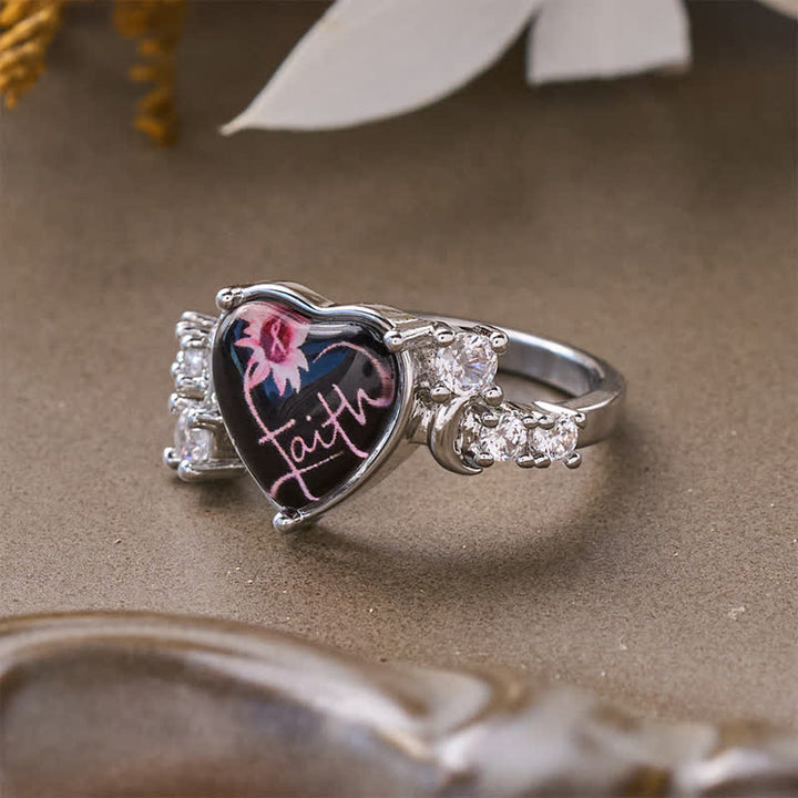 Christianartworkshop Timeless Faith Heart Copper Signet Ring: Sign of Secure Heavenly Comfort - image 4