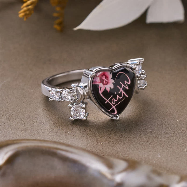 Christianartworkshop Timeless Faith Heart Copper Signet Ring: Sign of Secure Heavenly Comfort - image 6