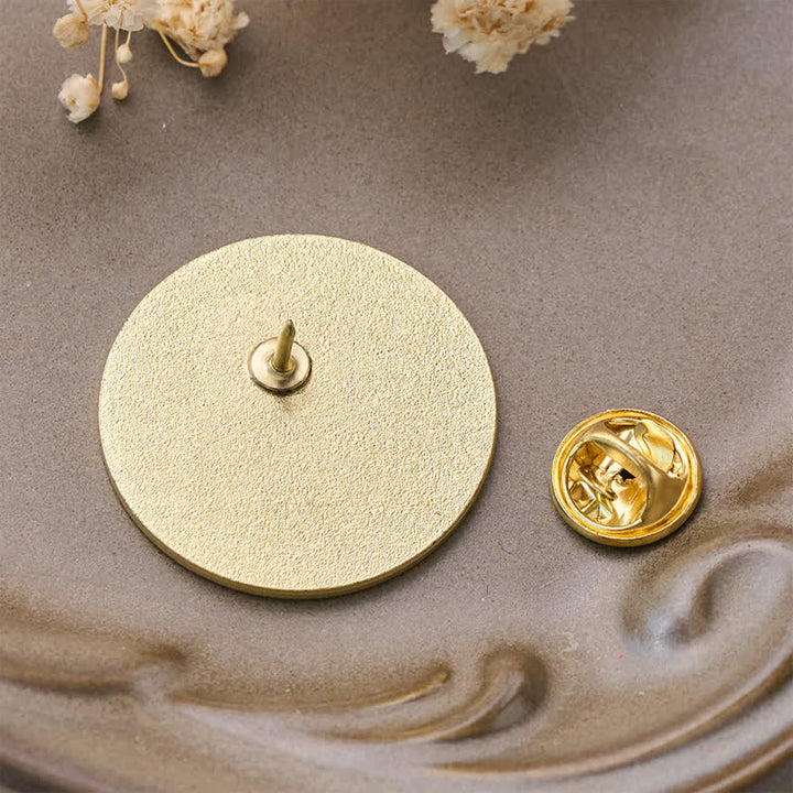 Christianartworkshop Gold Lettering Scripture Zinc Alloy Brooch: Token of Abiding Divine Companionship - image 7