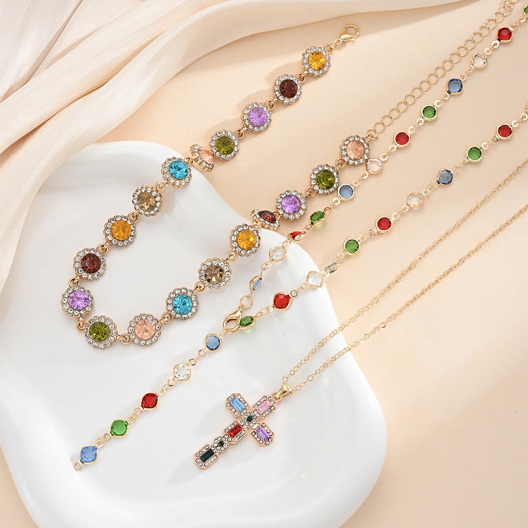 Christianartworkshop Elegant  Y-Shape Cross Layered Necklace: Symbol Of Calm Abiding Peace - image 11