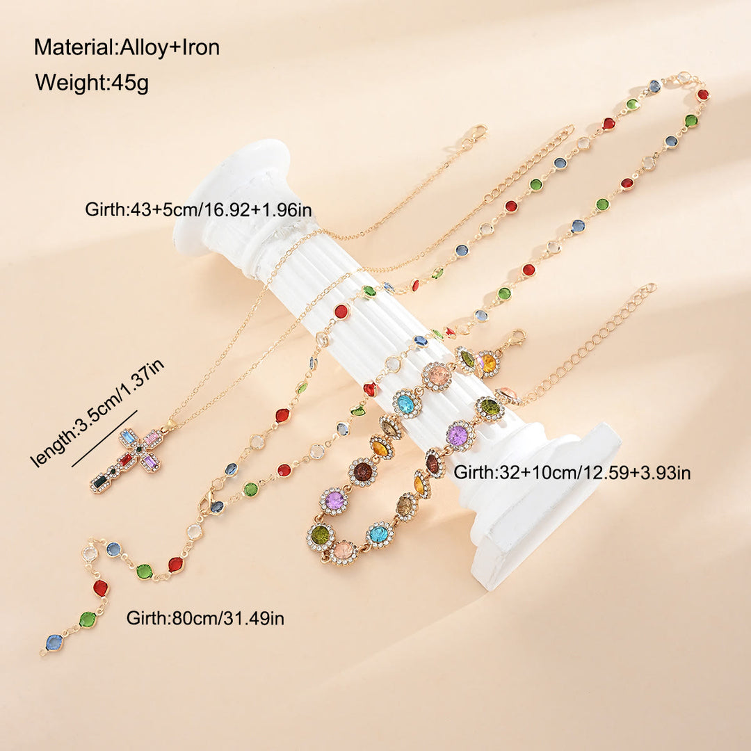 Christianartworkshop Elegant  Y-Shape Cross Layered Necklace: Symbol Of Calm Abiding Peace - image 9