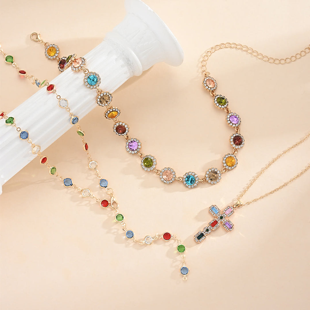 Christianartworkshop Elegant  Y-Shape Cross Layered Necklace: Symbol Of Calm Abiding Peace - image 10