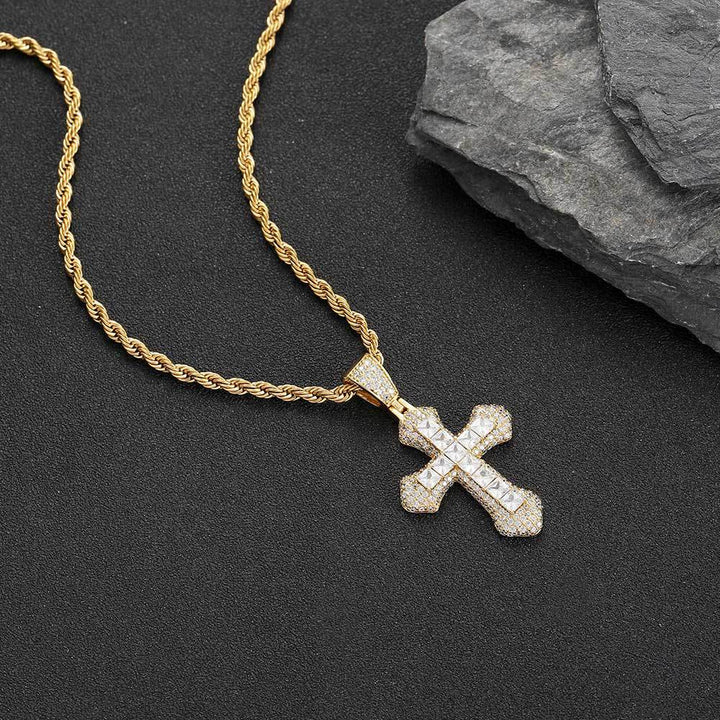 Cross Exquisite Zirconia Pendant Necklace