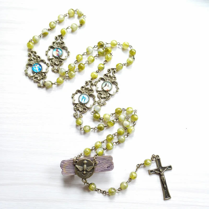 Discount Today: Holy Spirit & Saints Pattern Meditation Rosary