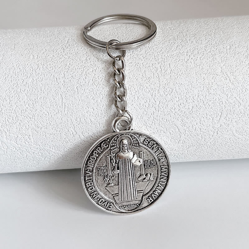 Christ Blessed St. Benedict Religion Key Chain