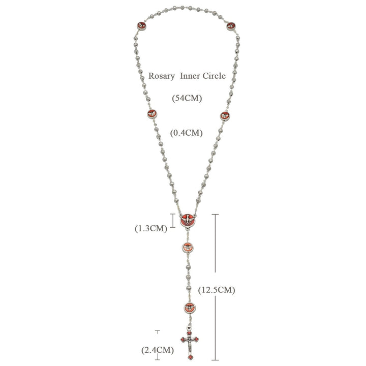 Enamel Holy Spirit Catholic Rosary