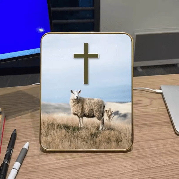 Christianartworkshop Modern Style Multi-options Cross Decorative Painting Desktop Ornaments