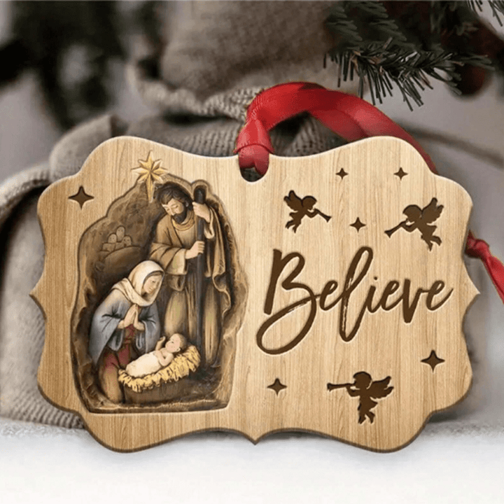 Discount Today: 7 Acrylic Signs Nativity Christmas Ornaments