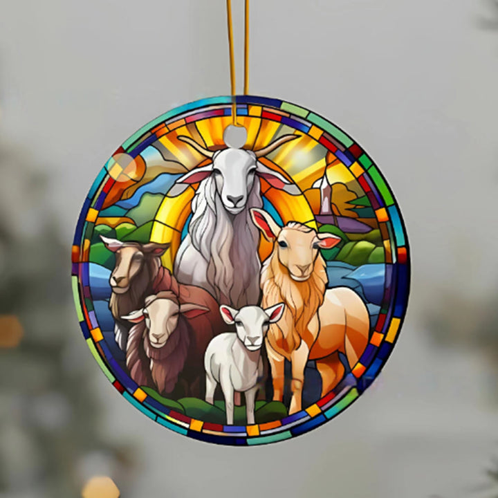 Discount Today: 5 Stained Glass Styles Christian Element Ornaments