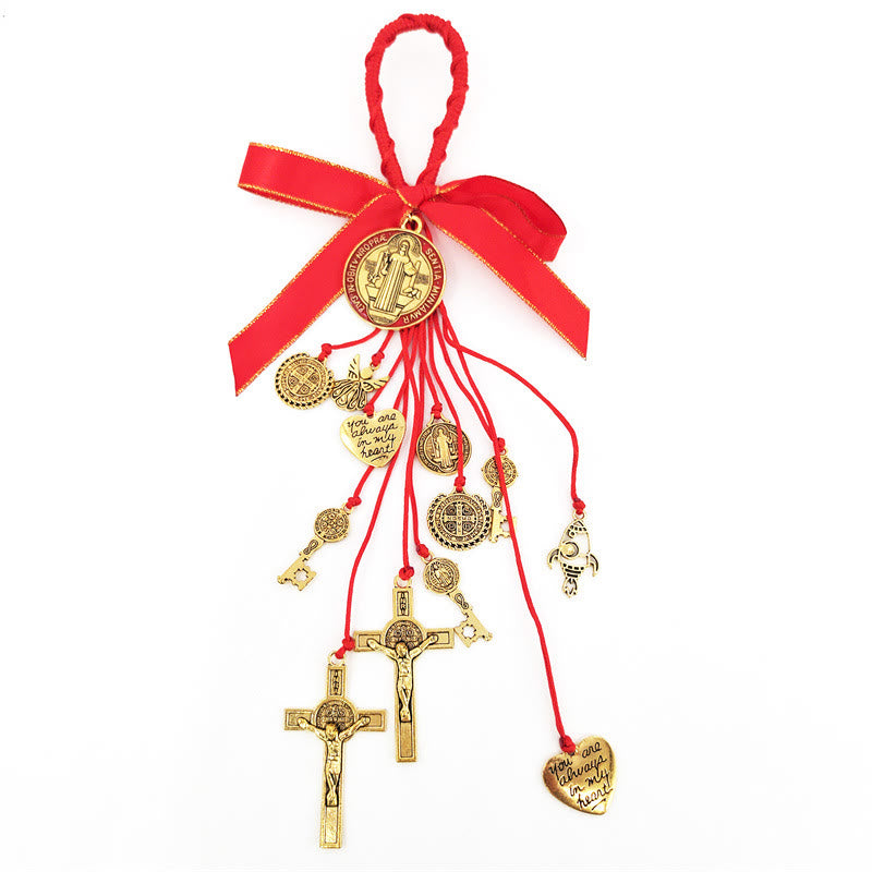 St. Benedict House Blessing Protection Medals Home/Car Hanger