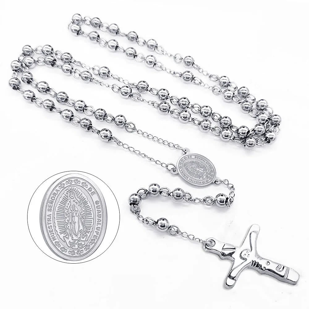6mm Stainless Steel Beads Religious Classic Rosary