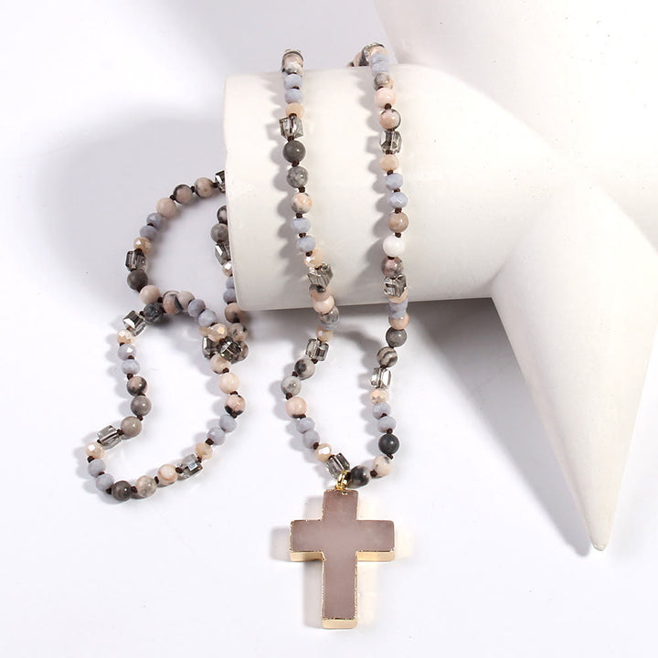 Catholic Cross Pendant Christian Necklace Religious Jewelry