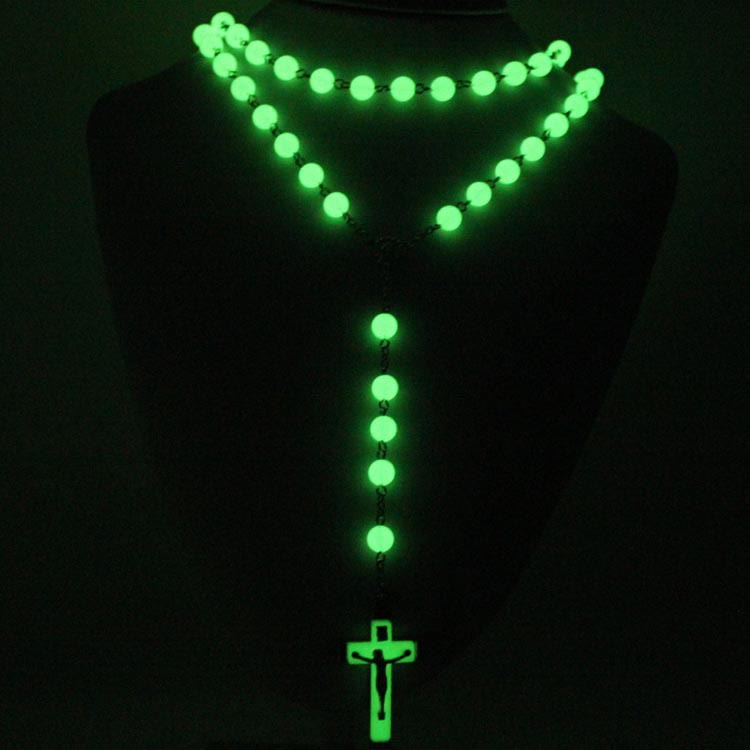 Luminous Glow in the Dark Crucifix Rosary