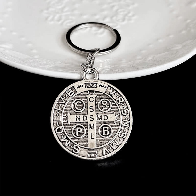 Christ Blessed St. Benedict Religion Key Chain