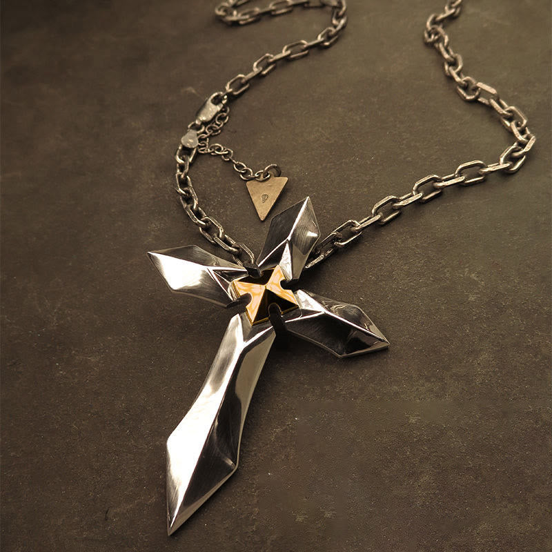 Discount Today: Knight's Soul Cross Sword Pendant Necklace