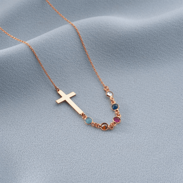 FREE Today: Biblical Birthstone Cross Necklace Religion Jewelry Gift