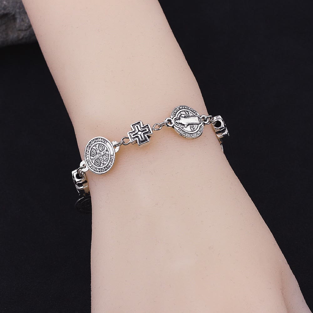 St. Benedict Medal Cross Protection Bracelet