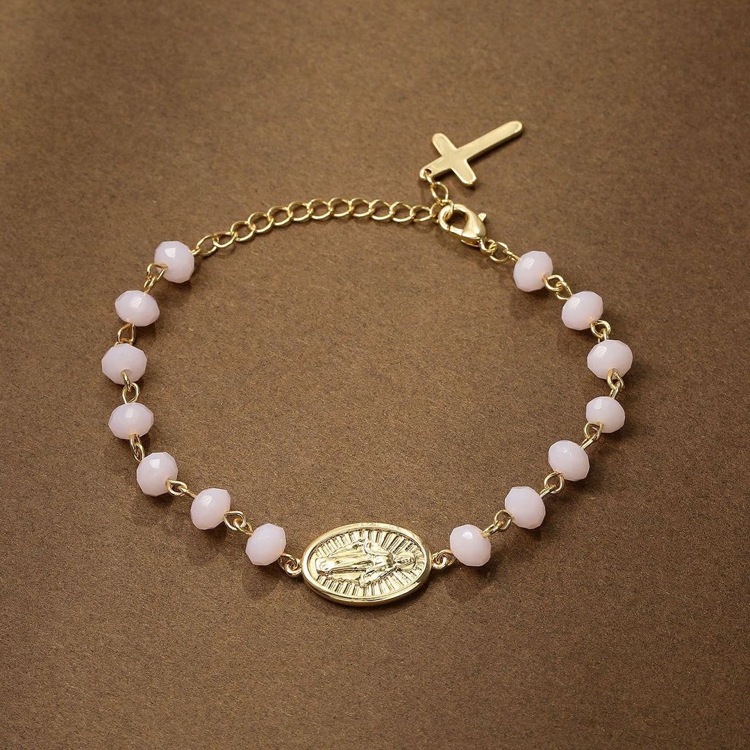 Crafted Miraculous Virgin Mary Charm Bracelet